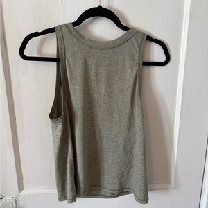 Athleta Heather Green Muscle Tee
